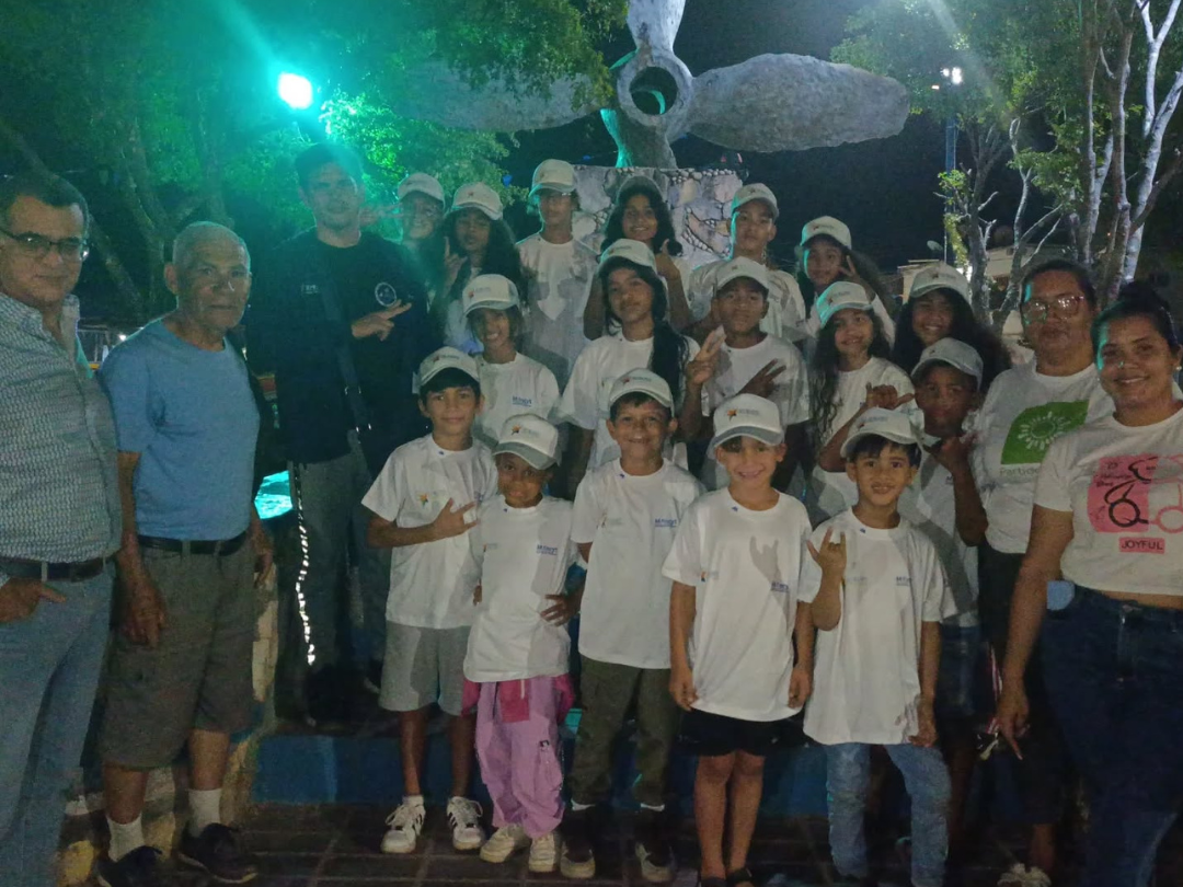 La Ruta Científica Astronómica acercó Júpiter a la mirada de los niños de Mochima.