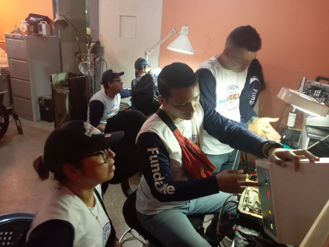 Cayapa Heroica se despliega en servicio de fisioterapia del Hospital Universitario Antonio Patricio de Alcalá