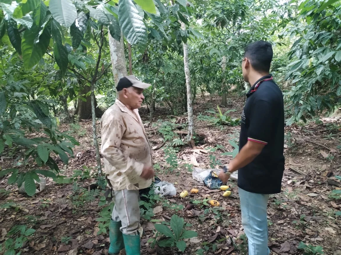 Alianza Científico-Campesina brindó asesoramiento técnico a productores de cacao en el estado Sucre